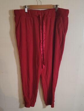 torrid Red Ribbed Sleep Pants